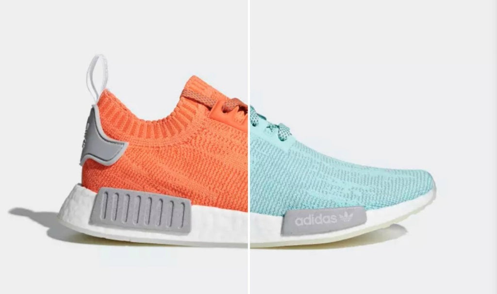 How To Lace Your Sneakers / Swap Your Shoe Laces : Nike NMD R1 Sneakersnstuff Trace Orange and Energy Aqua